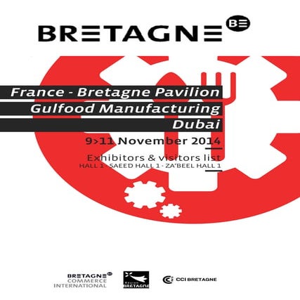 BRETAGNE at Gulfood manufacturing 2014