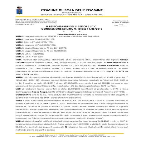 Gulizzi provvidenza e provvidenza antonino  licenza via  giovanni bosco al fg...