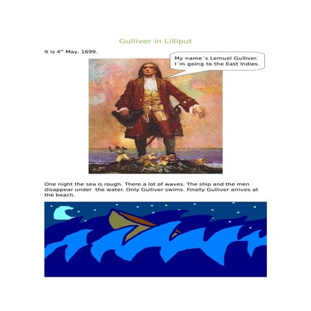 Gulliver in lilliput