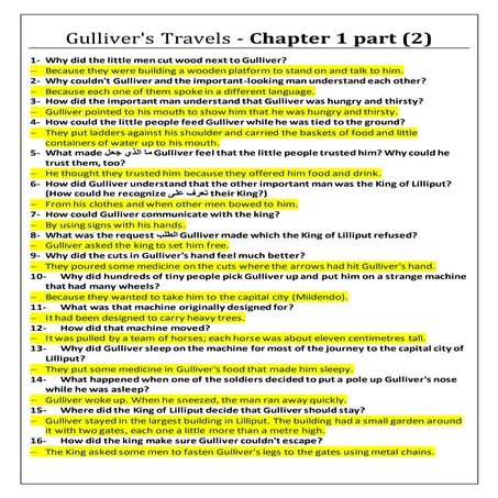 Gulliver's travels chapter1 part 2