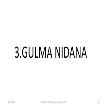 Charaka Samhita Nidana Sthana Chapter 3: Gulmanidana