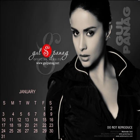 Gul Panag Calendar Designed By Asad