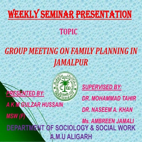 PPT on Family Palnning