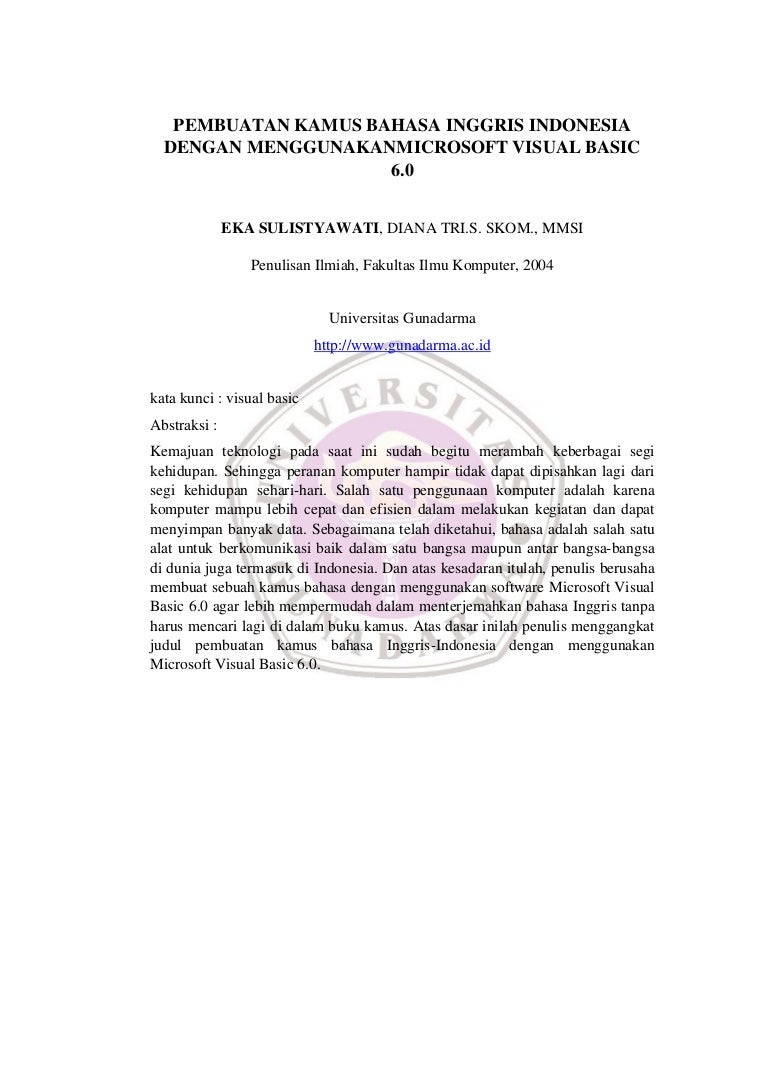 Gunadarma 31100174 pi-filkom