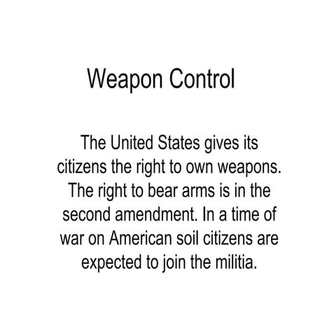 History of gun control in America | PPTX
