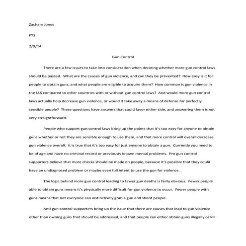 Gun control powerpoint | PPTX