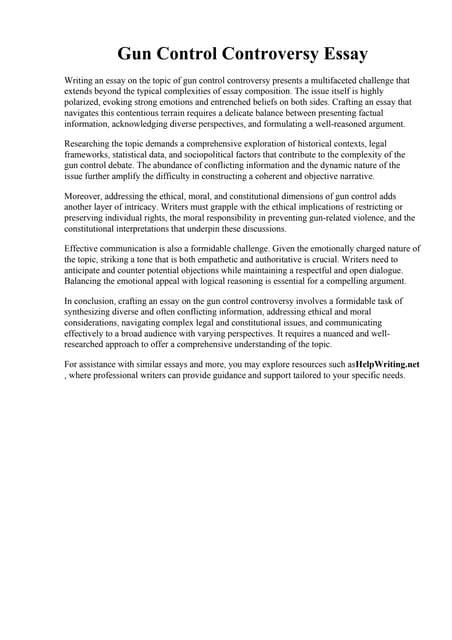 Gun Control Controversy Essay Gun Control Laws In The Us Free Essay Gun Control Controversy Essay Gun Control Laws In The Us Free Essay