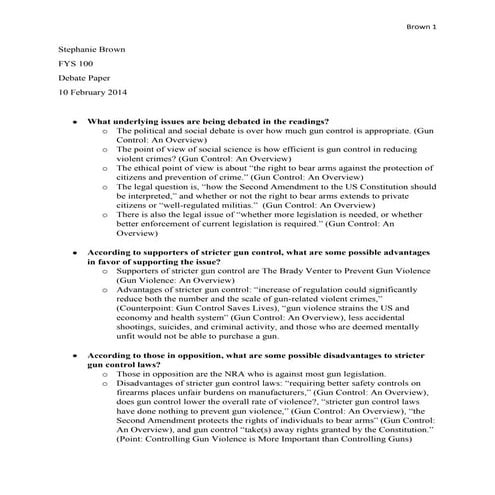 Gun control paper 2