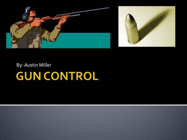 Gun control speech outline
