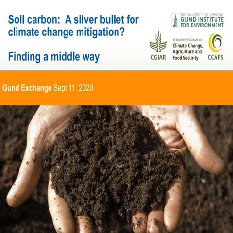 Soil carbon: A silver bullet for climate change mitigation? Finding a ...