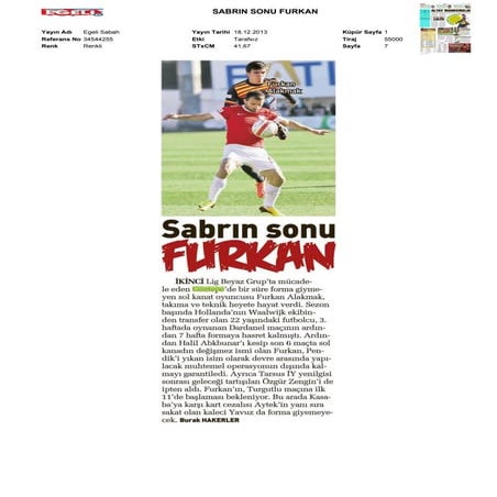 Basında Bugün Göztepe