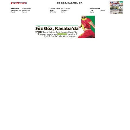 Basında Bugün Göztepe