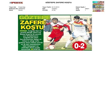 Basında Bugün Göztepe