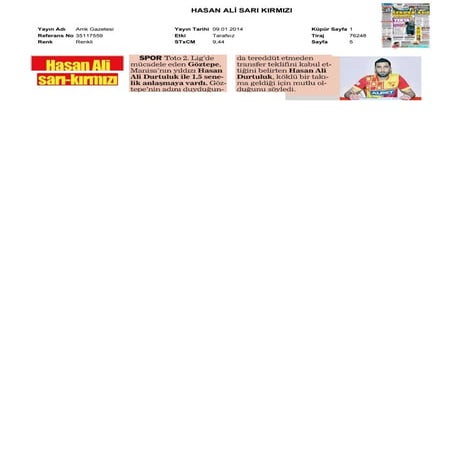 Basında Bugün Göztepe