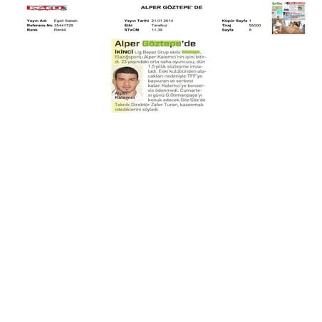 Basında Bugün Göztepe