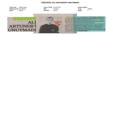 Basında Bugün Göztepe