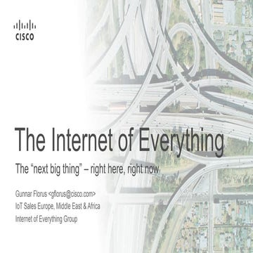 Digital Transformation by the Internet of Everything 