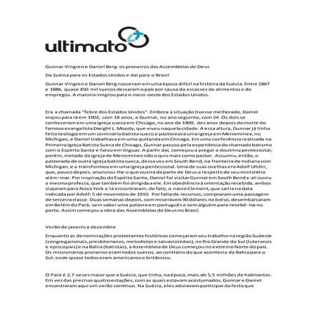 Gunnar vingren e daniel berg