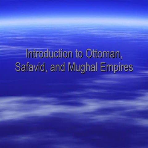 Gunpowder empires intro