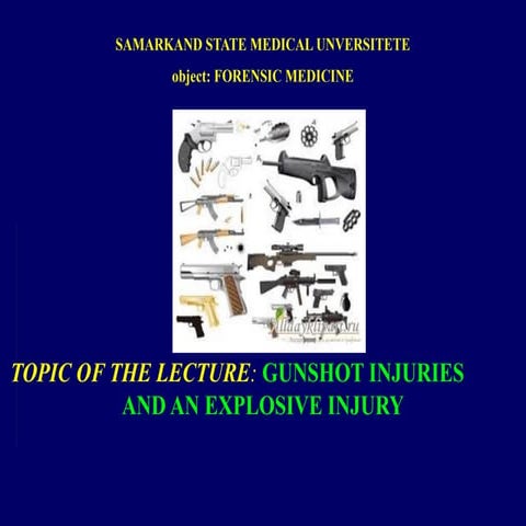 GUNSHOT INJURIES лекция огнестрел.pptxCARDIOGENIC CARDIOGENIC ...