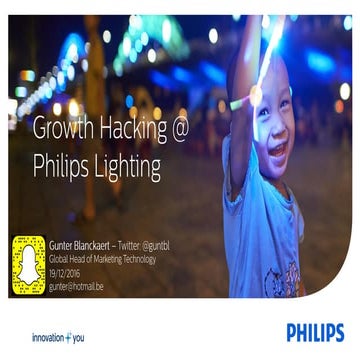 Growth Hacking at Philips Lighting