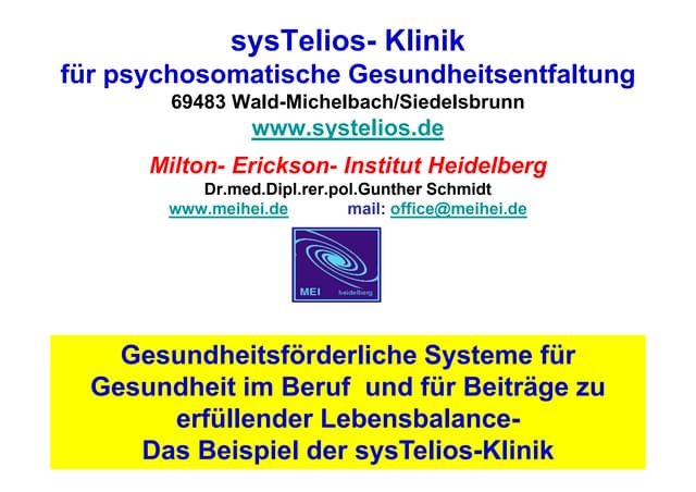 Vortrag Gunther Schmidt sys telios im Rahmen des DBVC Dialogforum