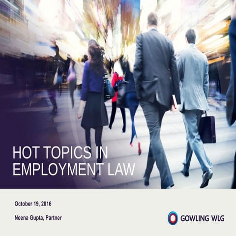 Hot Topics in Employment Law