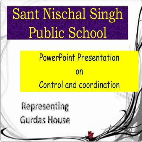 control and coordination