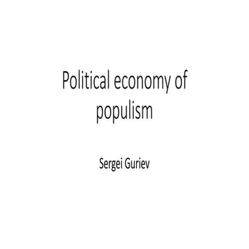 Political Economy of Populism