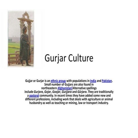 Gurjar culture