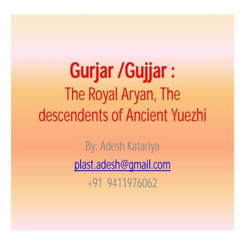 Gurjar history