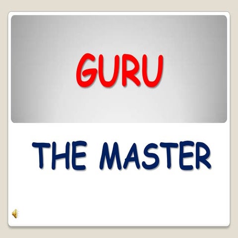 Guru brahma gurur vishnu | PPSX