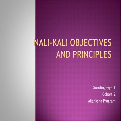 Guru nali kali objectives and principles-1