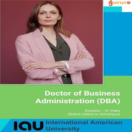 DBA from International American University | Gururo