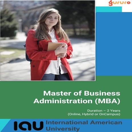 MBA from International American University | Gururo