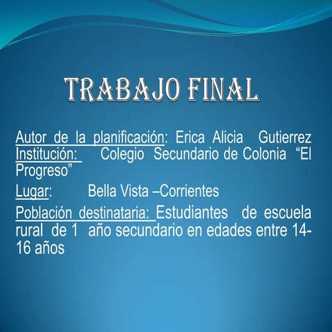 Gutierrez - la Celula - 1año