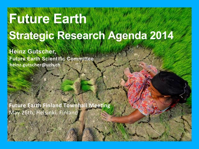 Gutscher finland townhall presentation