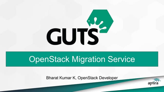 Guts & OpenStack migration