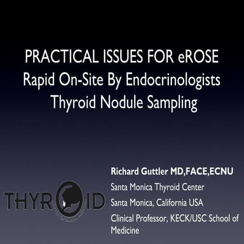 Practical issues for eROSE