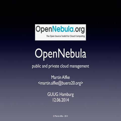 GUUG Hamburg OpenNebula
