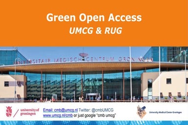 Green Open Access University Medical Center Groningen & University of Groiningen