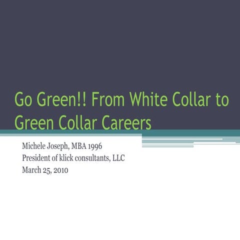 GU White Collar to Green Collar
