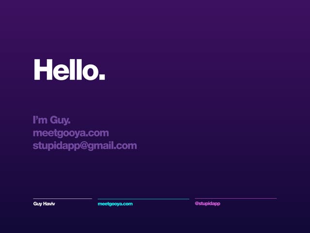 Guy haviv - History of GUI visual design