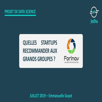 Quelles start-ups recommander aux grands groupes ?