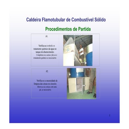 Gv 05 operação de caldeiras