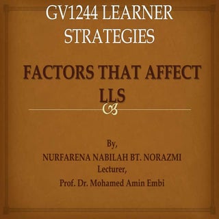 Gv1244 Learner Strategies 