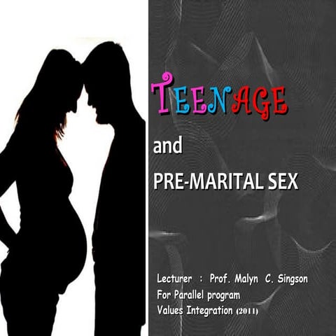 Seminar: Teenage and premar