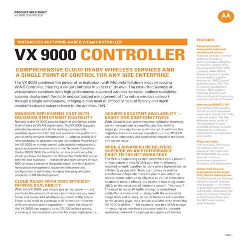 Vx9000 datasheet