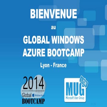 Global Windows Azure Bootcamp : Intro et Keynote