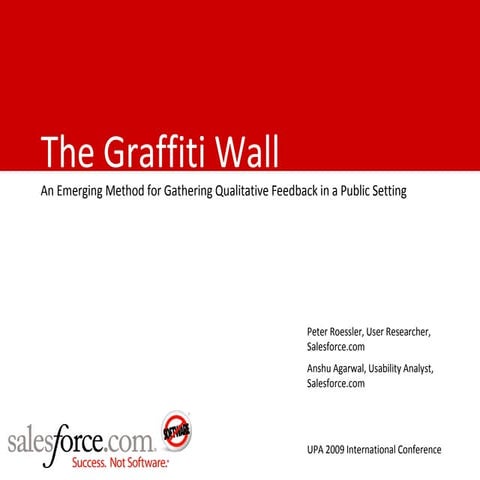 The Graffiti Wall: An Emerging Method for Gathering Qualitative Feedback in a...